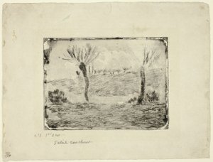 Coucher de Soleil - Camille Pissarro