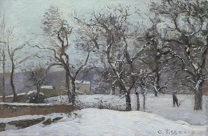 Neige à Louveciennes - Camille Pissarro