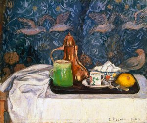 Nature morte avec une cafetière, 1900 - Camille Pissarro