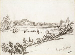 Étude des jardins de Kew, vers les années 1890