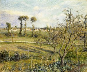 Coucher de soleil à Valhermeil, près de Pontoise - Camille Jacob Pissarro