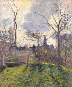 Le clocher de Bazincourt - Camille Pissarro