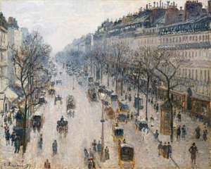 Le Boulevard Montmartre un matin d