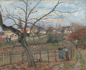 La Clôture, 1872 - Camille Pissarro