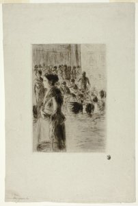 La bonne faisant des courses - Camille Pissarro