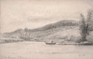 La rivière Marne à Varenne-Saint-Hilaire, 1863-65 - Camille Jacob Pissarro