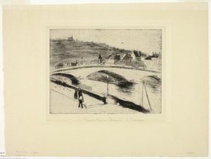 Le pont de pierre à Rouen