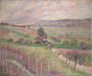 La route de Thierceville, début du printemps, 1893 - Camille Pissarro