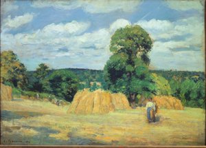 La moisson à Montfoucault en Mayenne - Camille Jacob Pissarro