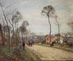 La route de Louveciennes - Camille Jacob Pissarro