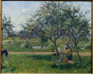 La brouette, verger - Camille Jacob Pissarro