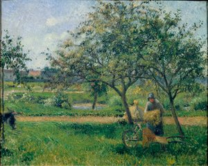 La brouette, verger, vers 1881 - Camille Jacob Pissarro