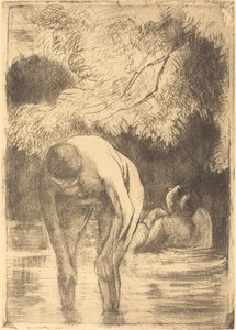 Les deux baigneuses, 1895 - Camille Pissarro