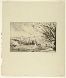 Vue de Pontoise - Camille Pissarro