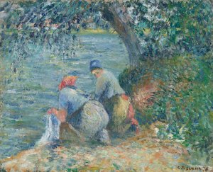 Lavandières au bord de l