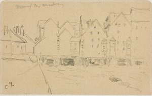 Moulins à eau à Meaux - Camille Pissarro