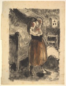 Femme arrangeant ses cheveux, 1894