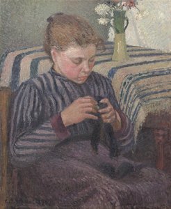 Femme raccommodant, 1895