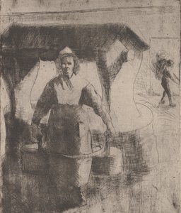 Femme à un puits