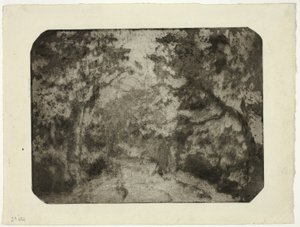 Chemin boisé à Pontoise - Camille Pissarro