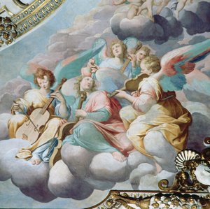Détail des musiciens anges de la voûte du chœur - Camillo Procaccini