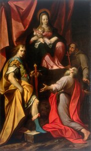 Madone avec Enfant et Saints Vitale et Jérôme, œuvre de Camillo Procaccini, conservée à la Galleria Estense à Modène