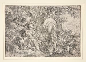 Repos pendant la fuite en Égypte - Camillo Procaccini