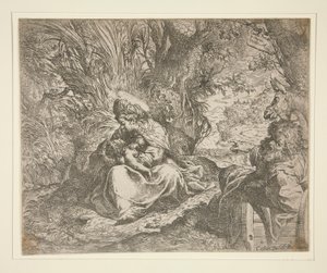 Repos pendant la fuite en Égypte - Camillo Procaccini