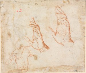 Étude de mains verso, vers 1590 - Camillo Procaccini