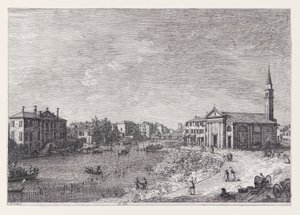 À Dolo, de la série Vedute (Vues) - Canaletto (Giovanni Antonio Canal)