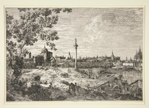 Vue imaginaire de Padoue, de la série Vedute (Vues) - Canaletto (Giovanni Antonio Canal)