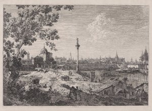 Vue imaginaire de Padoue, de la série Vedute (Vues)