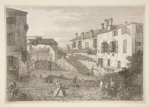 Le Porte del Dolo, de la série Vedute - Canaletto (Giovanni Antonio Canal)