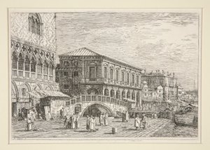 Le Preson, V., de la série Vedute (Vues) - Canaletto (Giovanni Antonio Canal)