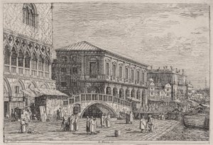 Le Prison. V. (La Prison, Venise), de la série Vedute (Vues) - Canaletto (Giovanni Antonio Canal)