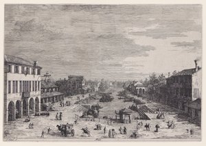 Mestre, de la série Vedute - Canaletto (Giovanni Antonio Canal)