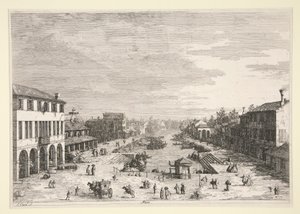 Mestre, de la série Vues - Canaletto (Giovanni Antonio Canal)