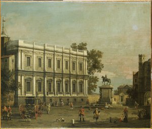 Un caprice de bâtiments à Whitehall, c.1754 - Giovanni Antonio Canal
