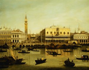 Vue du Molo depuis le Bacino di San Marco, Venise - Giovanni Antonio Canal
