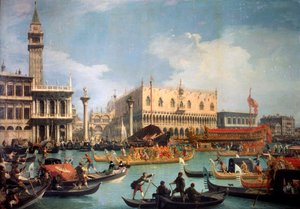 Retour du Bucentaure au quai du palais des Doges, années 1730