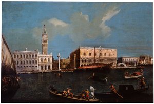 Grand Canal, Piazzetta et Palais des Doges à Venise, 18e siècle - Canaletto,