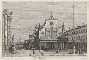 Vue imaginaire de S. Giacomo di Rialto, vers 1735-1746 - Canaletto