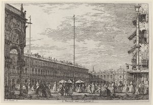Le Procuratie niove et S. Ziminian V., vers 1735-1746 - Canaletto
