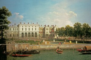 Ancien Somerset House depuis la Tamise, vers 1746-50 - Giovanni Antonio Canal