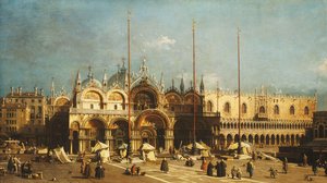 San Marco et le Palais des Doges, Venise, depuis la Piazza San Marco, vers 1740 - Giovanni Antonio Canal