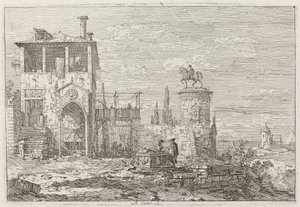 Le Monument équestre - Canaletto