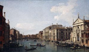 Le Grand Canal, Venise, vue vers le sud-est de San Stae aux Fabbriche Nuove di Rialto - Giovanni Antonio Canal