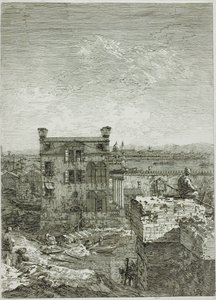 La Maison avec le péristyle, de Vedute - Canaletto