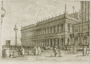 La Bibliothèque, de Vedute - Canaletto