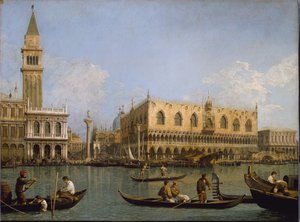 La Mole, vue du bassin de Saint-Marc à Venise Peinture par Antonio Canal dit Canaletto - Canaletto